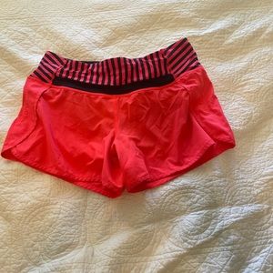 Hot pink lululemon shorts